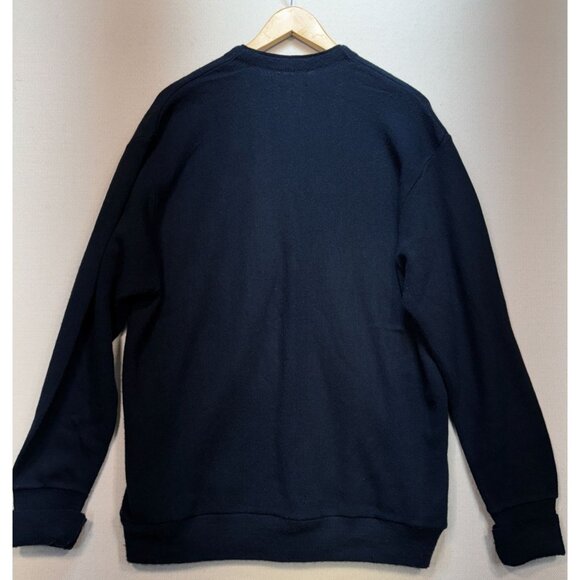 Arrow Tournament Mens Cardigan Sweater Size XLT Blue Grandpacore Stretch - Picture 2 of 10